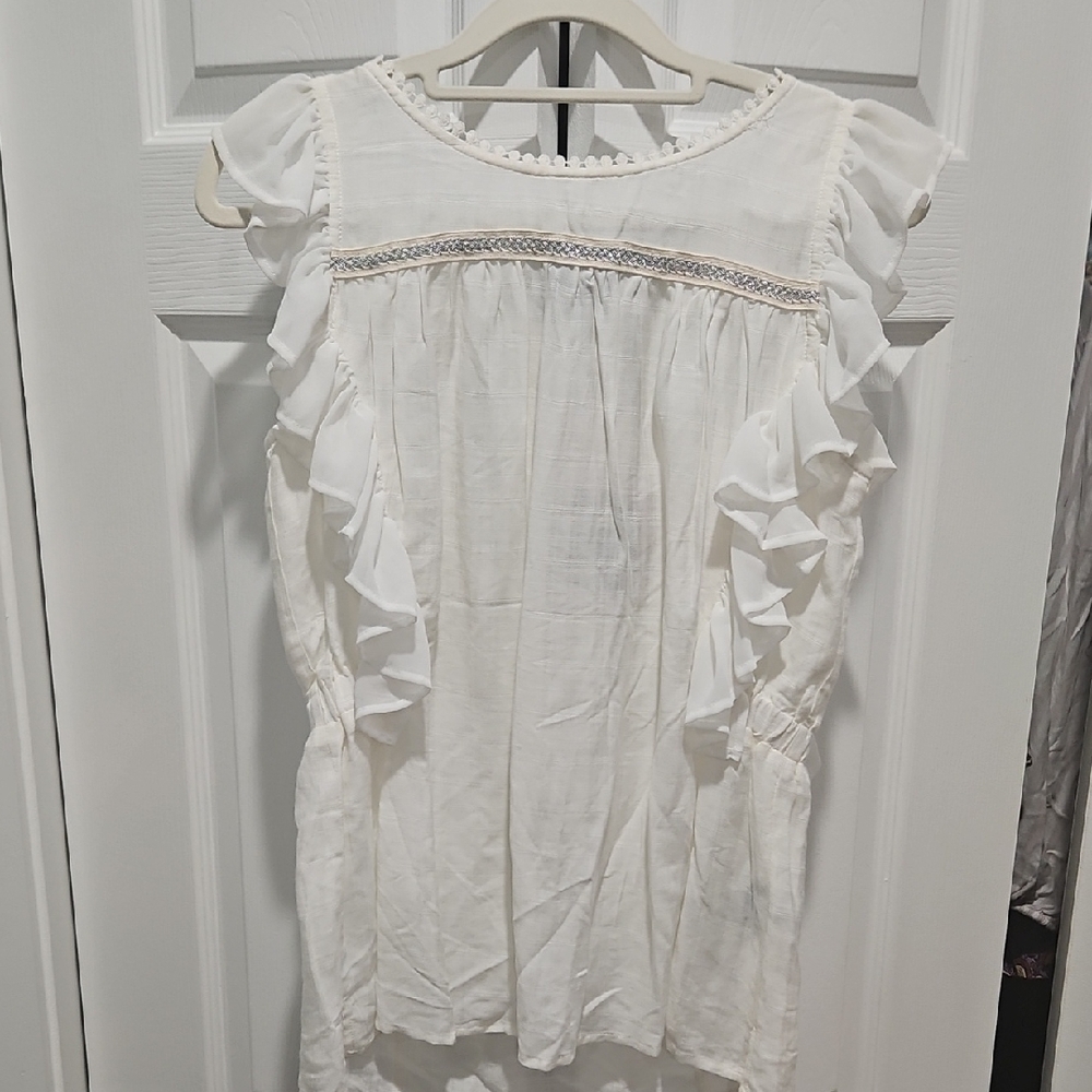 Nanette Lepore Ruffle Sleeve Blouse